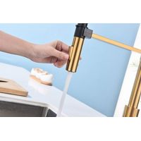 Смеситель для кухни Paulmark Halt Ha214021-BG брашированное золото — 8