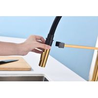 Смеситель для кухни Paulmark Halt Ha214021-BG брашированное золото — 7