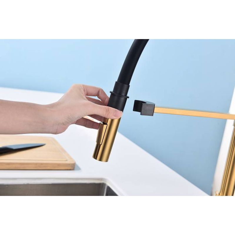 Смеситель для кухни Paulmark Halt Ha214021-BG брашированное золото