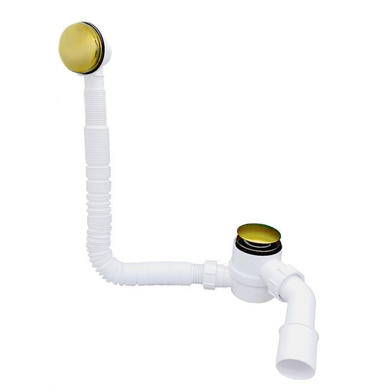 Сифон для ванны McAlpine HC2600CL-GOLD-PVD сlick-сlack золото