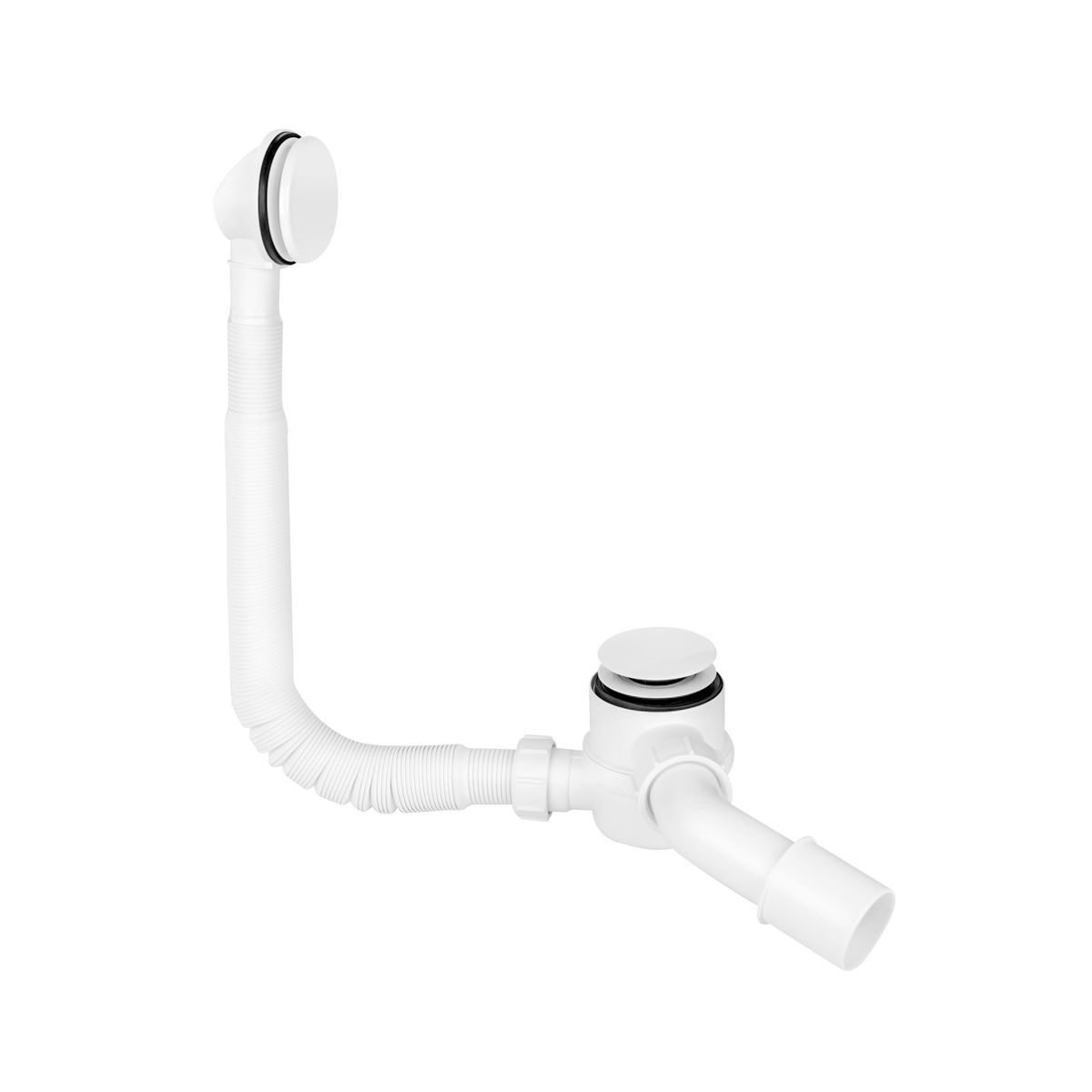 Сифон для ванны McAlpine HC2600CL-WH сlick-сlack, белый