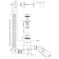 Сифон для ванны McAlpine HC2600CL-WH слив-перелив белый — 2