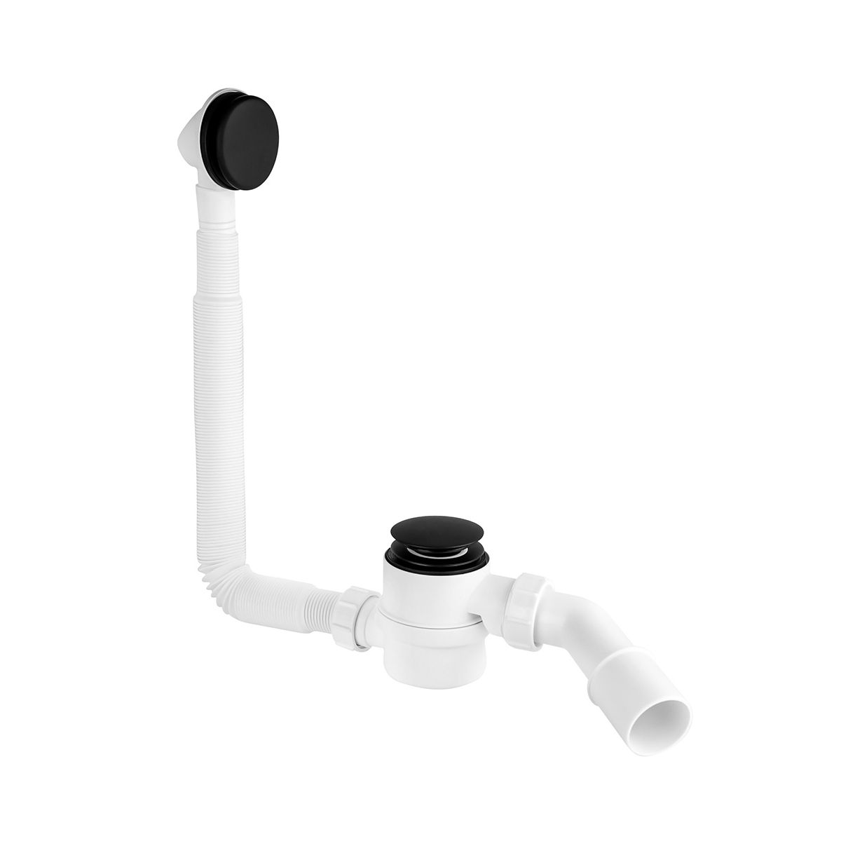 Сифон для ванны McAlpine HC2600CLMB сlick-сlack, черный