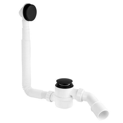 Сифон для ванны McAlpine HC2600CLMB слив-перелив матовый черный