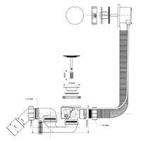 Сифон для ванны McAlpine HC31M-N1 хром — 3
