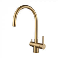 Смеситель для кухни Paulmark Heller He213218-BG брашированное золото — 1