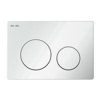 Кнопка смыва AM.PM PrimeFit L I090101 пластик белый глянцевый — 1