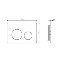 Кнопка смыва AM.PM PrimeFit L I090101 пластик белый глянцевый — 3