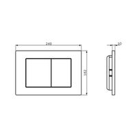 Кнопка смыва AM.PM PrimeFit S I090238 пластик черный матовый — 3