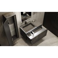 Шкаф-пенал для ванной Jorno Incline 120 подвесной / Inc.04.120/P/Bet/JR бетон — 2