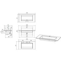 Раковина Jorno Incline 100 Inc.08.100/P/Bet/JR из бетона — 6