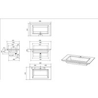 Раковина Jorno Incline 80 Inc.08.80/P/Bet/JR из бетона — 5