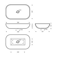 Раковина Sanita Инфинити 60 см INFSLWB01 белый — 6