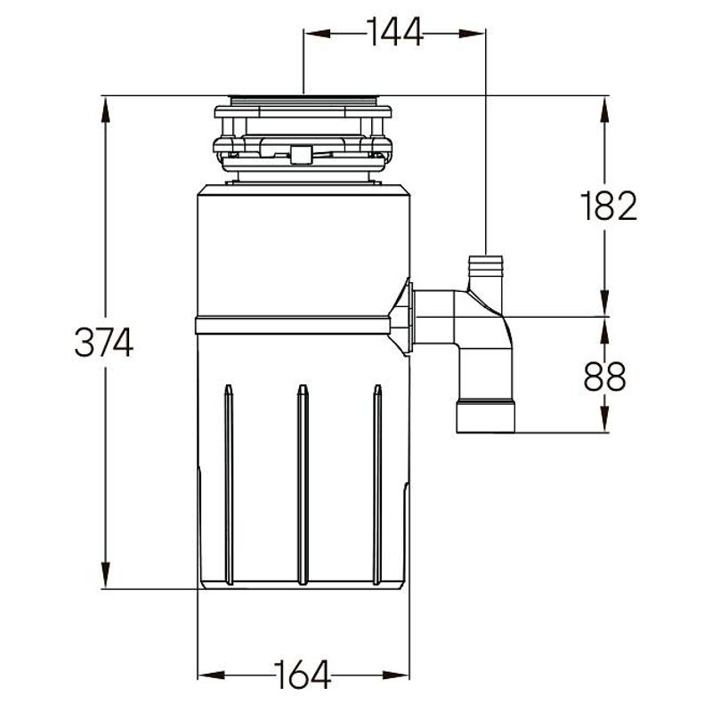 Измельчитель пищевых отходов Paulmark Intenso-500