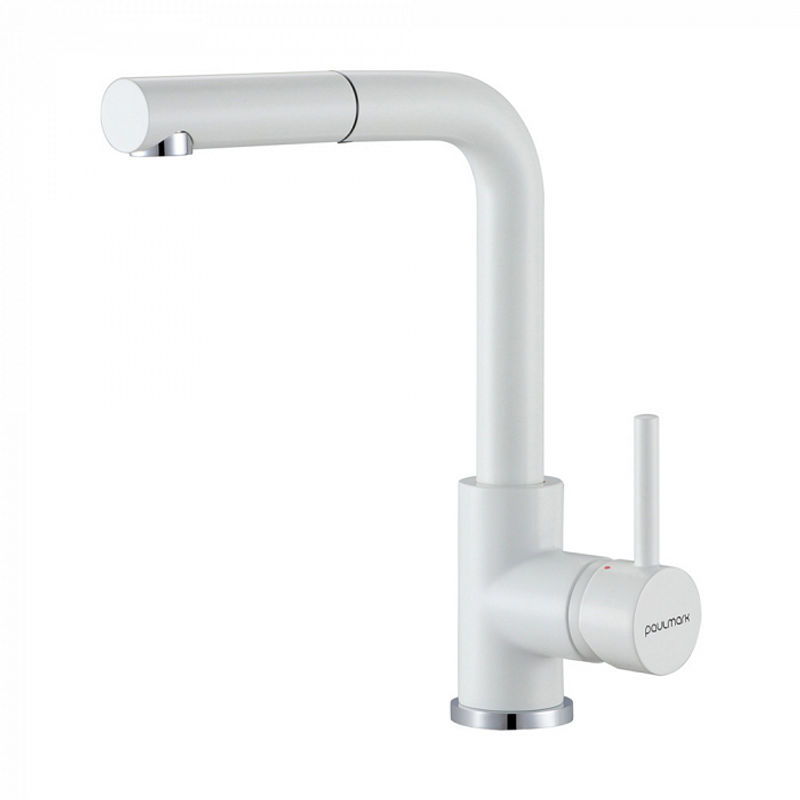 Смеситель для кухни Paulmark Kassel Ka214311-431TW белый матовый
