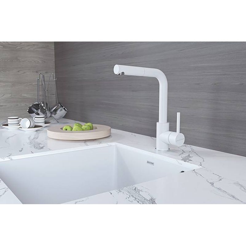 Смеситель для кухни Paulmark Kassel Ka214311-431TW белый матовый