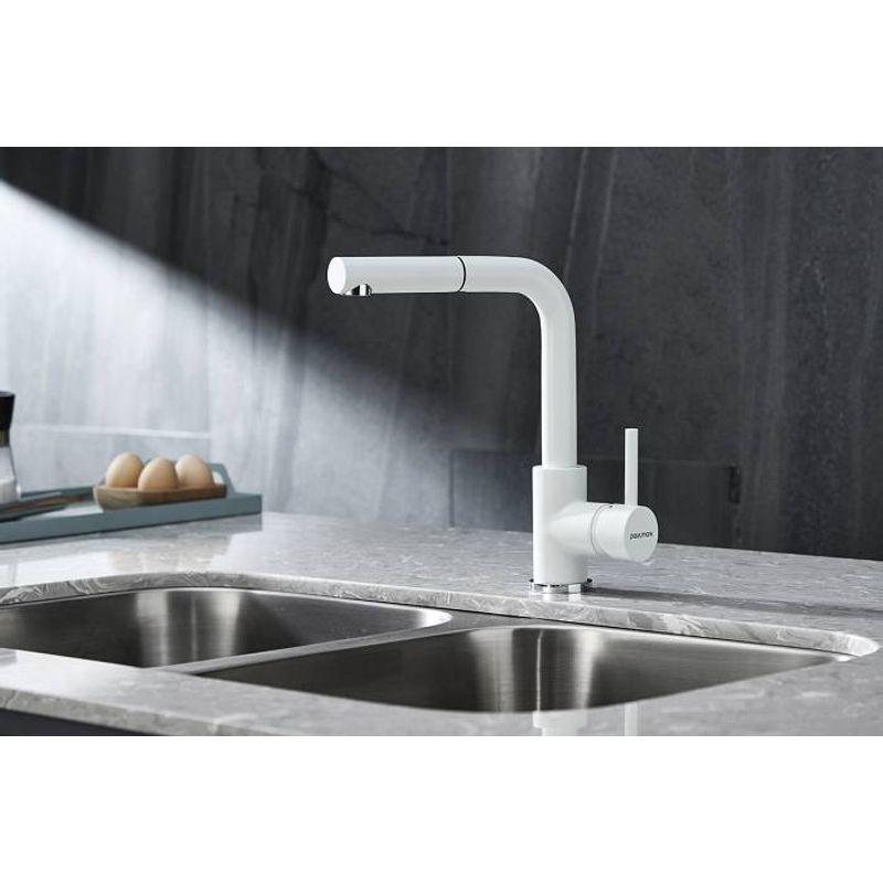 Смеситель для кухни Paulmark Kassel Ka214311-431TW белый матовый