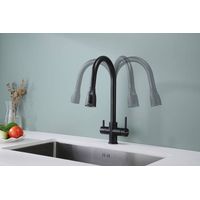 Смеситель для кухни Paulmark Lange La214212-418(BLM) черный металлик — 2