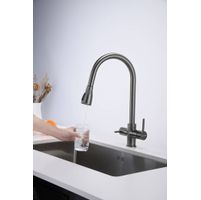 Смеситель для кухни Paulmark Lange La214212-GM вороненая сталь — 5