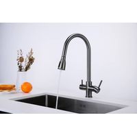 Смеситель для кухни Paulmark Lange La214212-GM вороненая сталь — 3