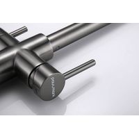 Смеситель для кухни Paulmark Lange La214212-GM вороненая сталь — 12