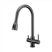 Смеситель для кухни Paulmark Lange La214212-GM вороненая сталь — 1