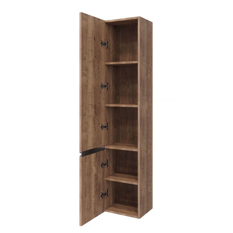 Шкаф-пенал для ванной Laparet Electra 35 левый / LE-TCAB-35-322L дуб Рока