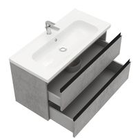 Тумба под раковину Laparet Electra 100 подвесная / LE-WCAB-100-323 хромикс серебро — 3