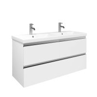 Тумба под раковину Laparet Electra 120 подвесная / LE-WCAB-120D-101 ультра белый глянец — 1