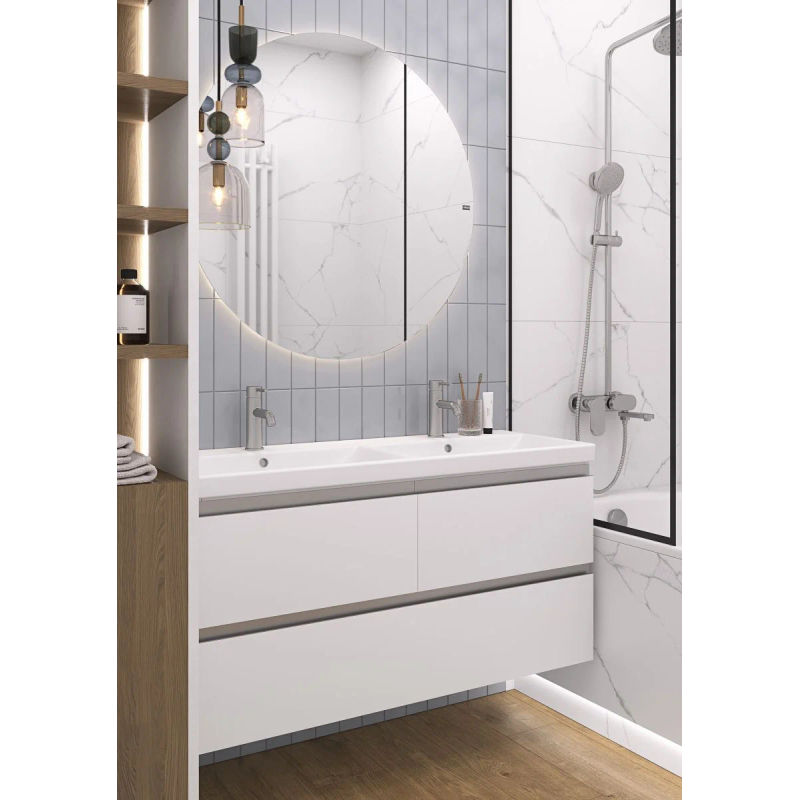 Тумба под раковину Laparet Electra 120 подвесная / LE-WCAB-120D-101 ультра белый глянец