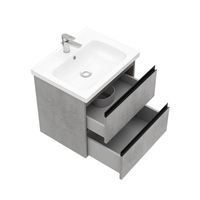 Тумба под раковину Laparet Electra 60 подвесная / LE-WCAB-60-323 хромикс серебро — 3