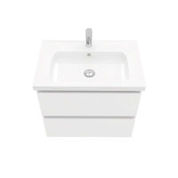 Тумба под раковину Laparet Electra 70 подвесная / LE-WCAB-70-101 ультра белый глянец — 2