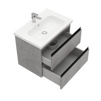Тумба под раковину Laparet Electra 70 подвесная / LE-WCAB-70-323 хромикс серебро — 3