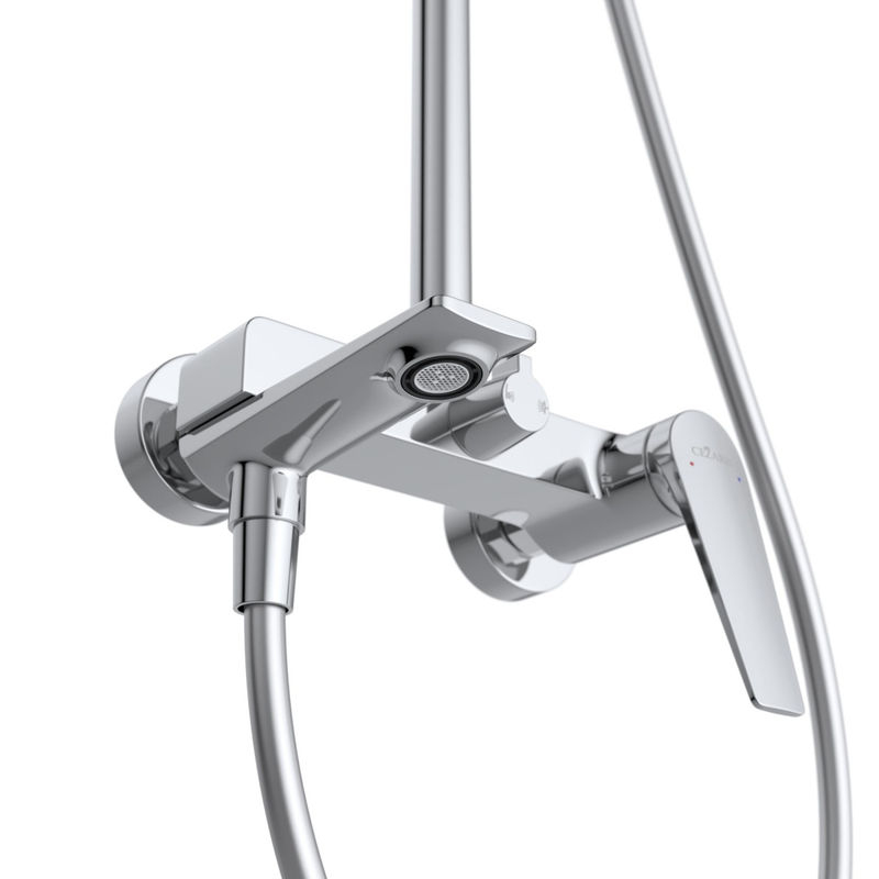 LINER-CVD-01 Душевая стойка со смесителем и изливом, исполнение хром