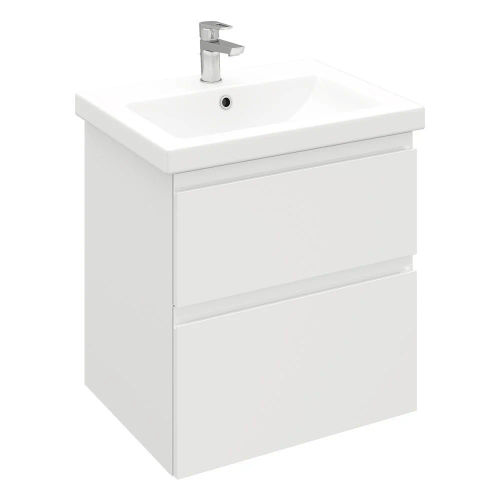 Тумба под раковину Laparet Optimum 60 подвесная / LO-WCAB-60-01 белый глянец