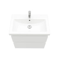 Тумба под раковину Laparet Optimum 70 подвесная / LO-WCAB-70-01 белый глянец — 2