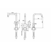 Смеситель для кухни Paulmark Logas Lo213021-310 серый — 3