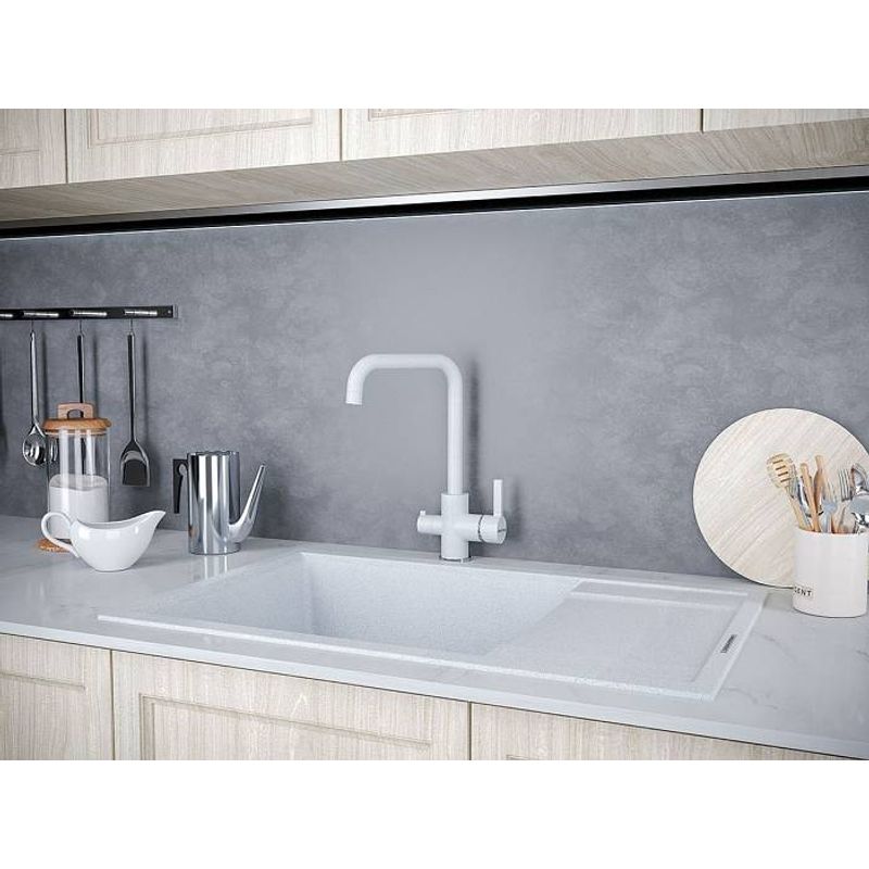 Смеситель для кухни Paulmark Logas Lo213021-310 серый