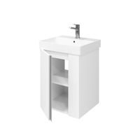 Тумба под раковину Laparet Propus 50 подвесная / LPR-WCAB-50-101 ультра белый глянец — 3