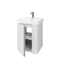 Тумба под раковину Laparet Propus 55 подвесная / LPR-WCAB-55-106 светло-серый глянец — 3