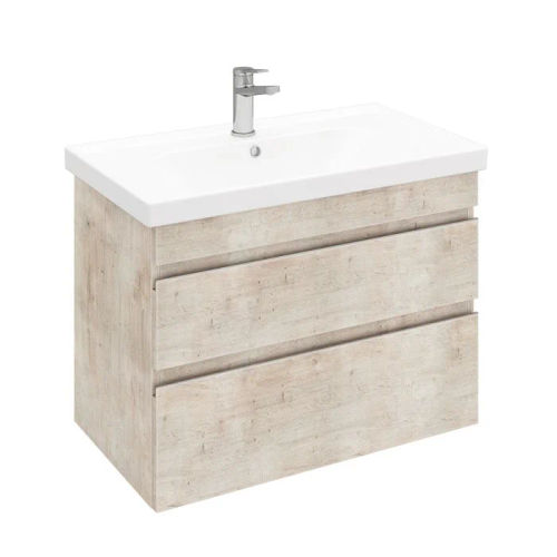 Тумба под раковину Laparet Sargas 80 подвесная / LS-WCAB-80-221 дуб Йорк