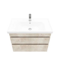 Тумба под раковину Laparet Sargas 80 подвесная / LS-WCAB-80-221 дуб Йорк — 2