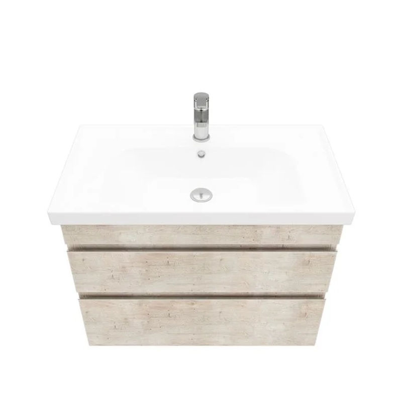 Тумба под раковину Laparet Sargas 80 подвесная / LS-WCAB-80-221 дуб Йорк