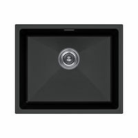 Кухонная мойка из искусственного камня Paulmark Lumi 55 Uni из искусственного гранита LU55-BL черный 555х460 мм — 1