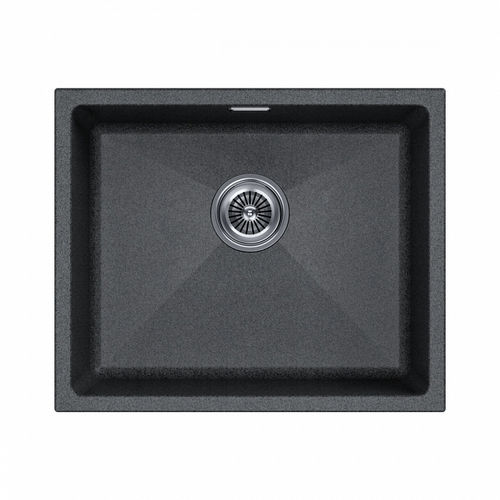 Кухонная мойка из искусственного камня Paulmark Lumi 55 Uni из искусственного гранита LU55-DG графит 555х460 мм