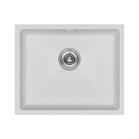 Кухонная мойка из искусственного камня Paulmark Lumi 55 Uni из искусственного гранита LU55-WH белый 555х460 мм — 1
