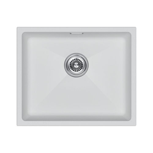 Кухонная мойка из искусственного камня Paulmark Lumi 55 Uni из искусственного гранита LU55-WH белый 555х460 мм