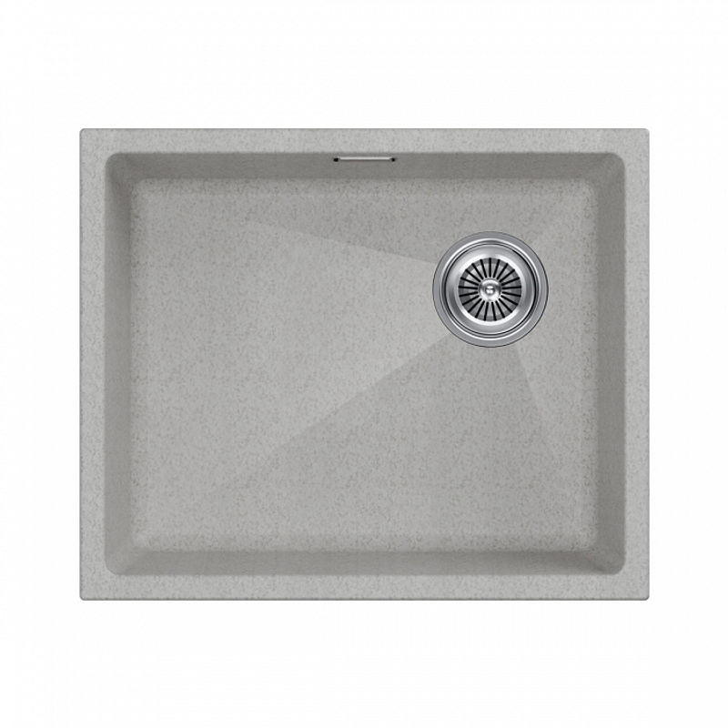 Кухонная мойка из искусственного камня Paulmark Lumi 55 Uni-Skew из искусственного гранита LU55SK-BE бежевый 555х460 мм