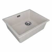 Кухонная мойка из искусственного камня Paulmark Lumi 55 Uni-Skew из искусственного гранита LU55SK-BE бежевый 555х460 мм — 2