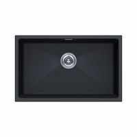 Кухонная мойка из искусственного камня Paulmark Lumi 74 Uni из искусственного гранита LU74-AN антрацит 740х460 мм — 1